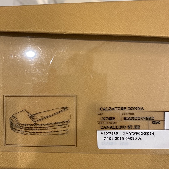 Prada zebra print calf-skin platform peep toe espadrilles. - Picture 9 of 9